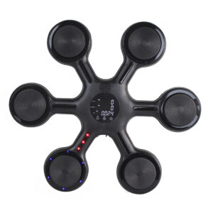 MÁQUINA DE BOXEO CON LUZ Y MUSICA BLUETOOTH NEGRO (JTFITN103NEG)