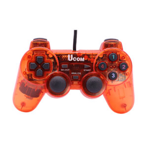 JOYSTICK CABLEADO USB TRANSPARENTE ROJO (JTGAME136ROJ)