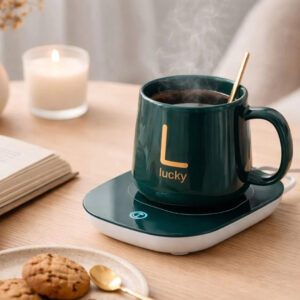 TAZA CERAMICA CON BASE CALENTADOR USB VERDE (JTHOG1016VER)