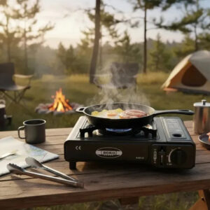 ANAFE PORTATIL A GAS 1 HORNALLA CAMPING CON MALETIN (JTHOG1059)