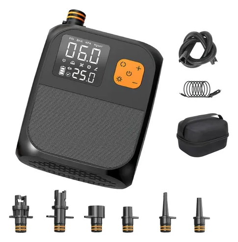 INFLADOR ELECTRICO RECARGABLE INALAMBRICO PARA TABLAS PADDLE KAYAK Y COLCHONES (JTHOG1082)