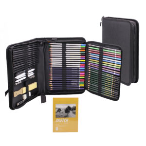 KIT DE DIBUJO PROFESIONAL 72 PIEZAS LAPICES Y ESTUCHE ARTE (JTHOG1096)