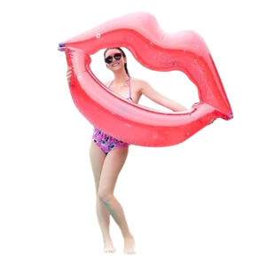 INFLABLE LABIOS GIGANTE 1.8M C/GLITTER (JTHOG149)