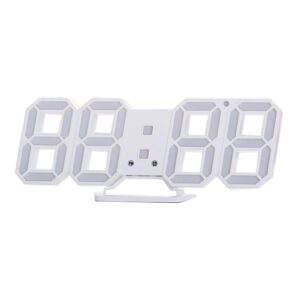 RELOJ DESPERTADOR CON LUCES LED BLANCA (JTHOG363)