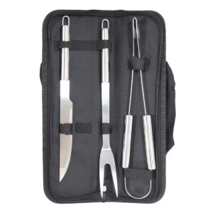 SET ASADOR x3 PIEZAS ESTUCHE NEGRO (JTHOG784)