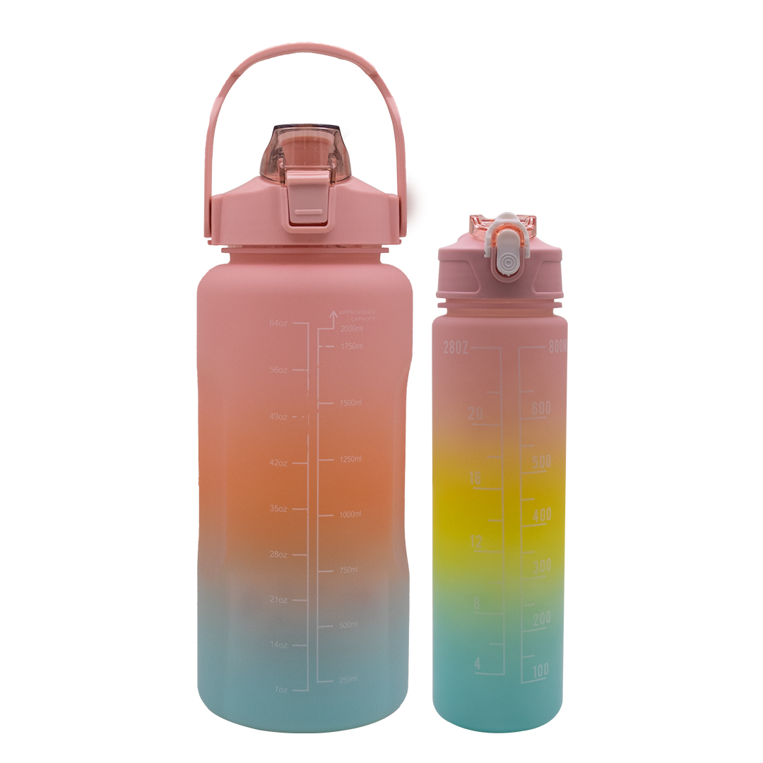 KIT BOTELLA MOTIVADORA 2LTS + BOTELLA 800ML C/STIC (JTHOG862) - Image 3