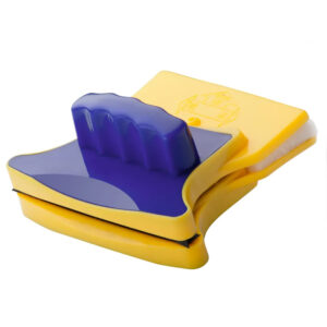LIMPIA VIDRIOS MAGNETICO IMAN DOBLE CARA AMARILLO CON AZUL (JTHOG902)