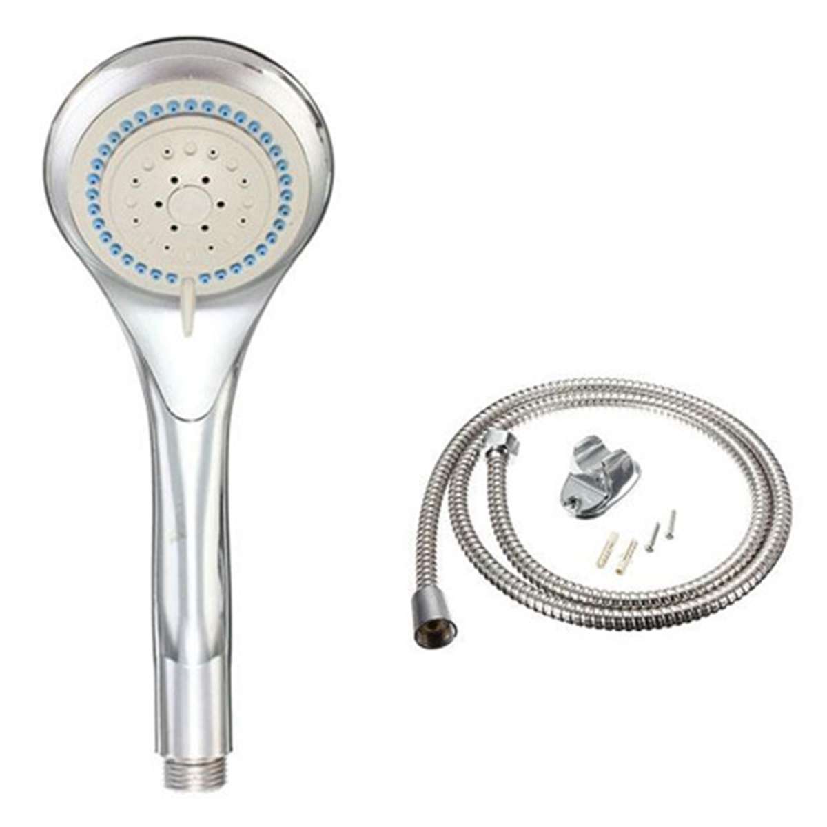 TELEFONO DUCHERO CON SOPORTE 1.5M PLATEADO REGULABLE (JTHOG931)