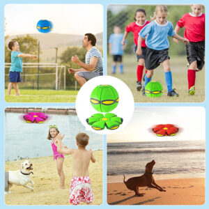 PELOTA MAGICA DISCO VOLADOR LUZ VERDE (JTJUG217VERDE)