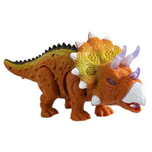 DINOSAURIO TRICERATOPS CON MOVIMIENTOS Y LUCES (JTJUG218)