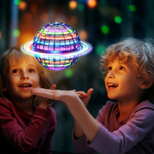 PELOTA SPINNER LUCES RECARGABLE VOLADOR AZUL (JTJUG295AZUL)