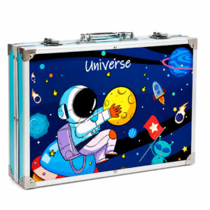 SET DE ARTE INFANTIL 145 PIEZAS EN VALIJA ASTRONAUTA (JTJUG310-6)