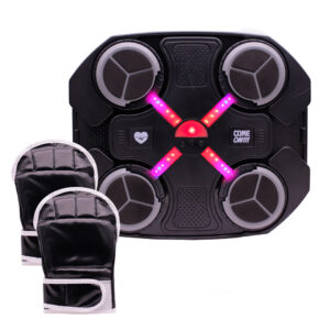 MAQUINA DE BOXEO INFANTIL CON GUANTES LUZ RGB Y SONIDO (JTJUG313)