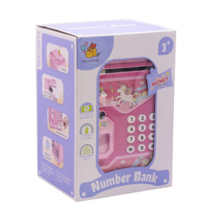 ALCANCIA INFANTIL CON NUMEROS LUZ Y SONIDO ROSADO (JTJUG318UNI)