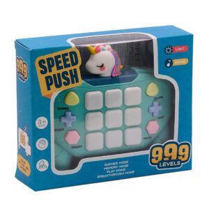 CONSOLA DE EMPUJE RAPIDO LUZ Y SONIDO UNICORNIO VERDE (JTJUG337VER)