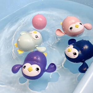 JUGUETE DE BAÑO PINGUINO CON MOVIMIENTO AZUL (JTJUG963AZU)