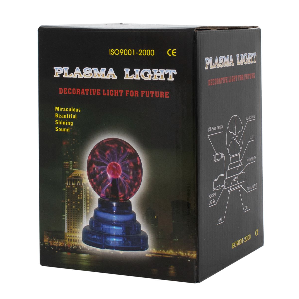 LAMPARA MAGICA PLASMA BOLA DECORATIVA (JTLAMP114) - Image 3