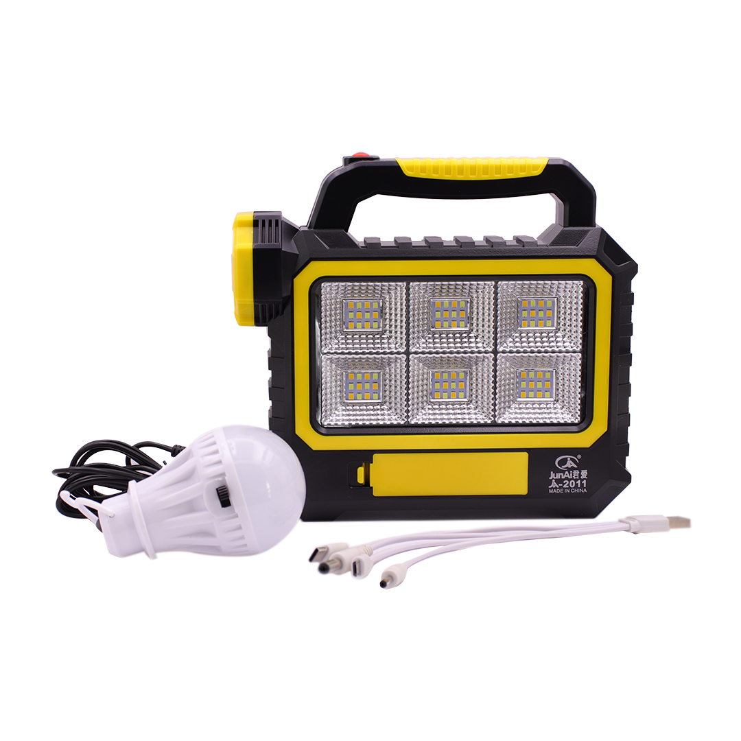 FOCO LINTERNA RECARGABLE + LUZ EMERGENCIA AMARILLO (JTLIN016AMA) - Image 3