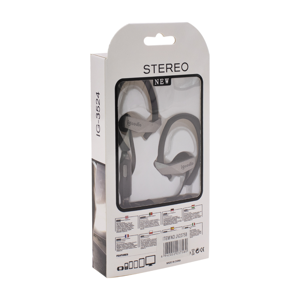 AURICULARES MANOS LIBRES IGOODLO IG-3524 PLATA (JTMANO143PLATA) - Image 2