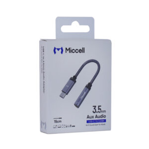 CABLE ADAP TIPO C A 3.5MM MICCELL VQ-AUX004 (JTMICC097)