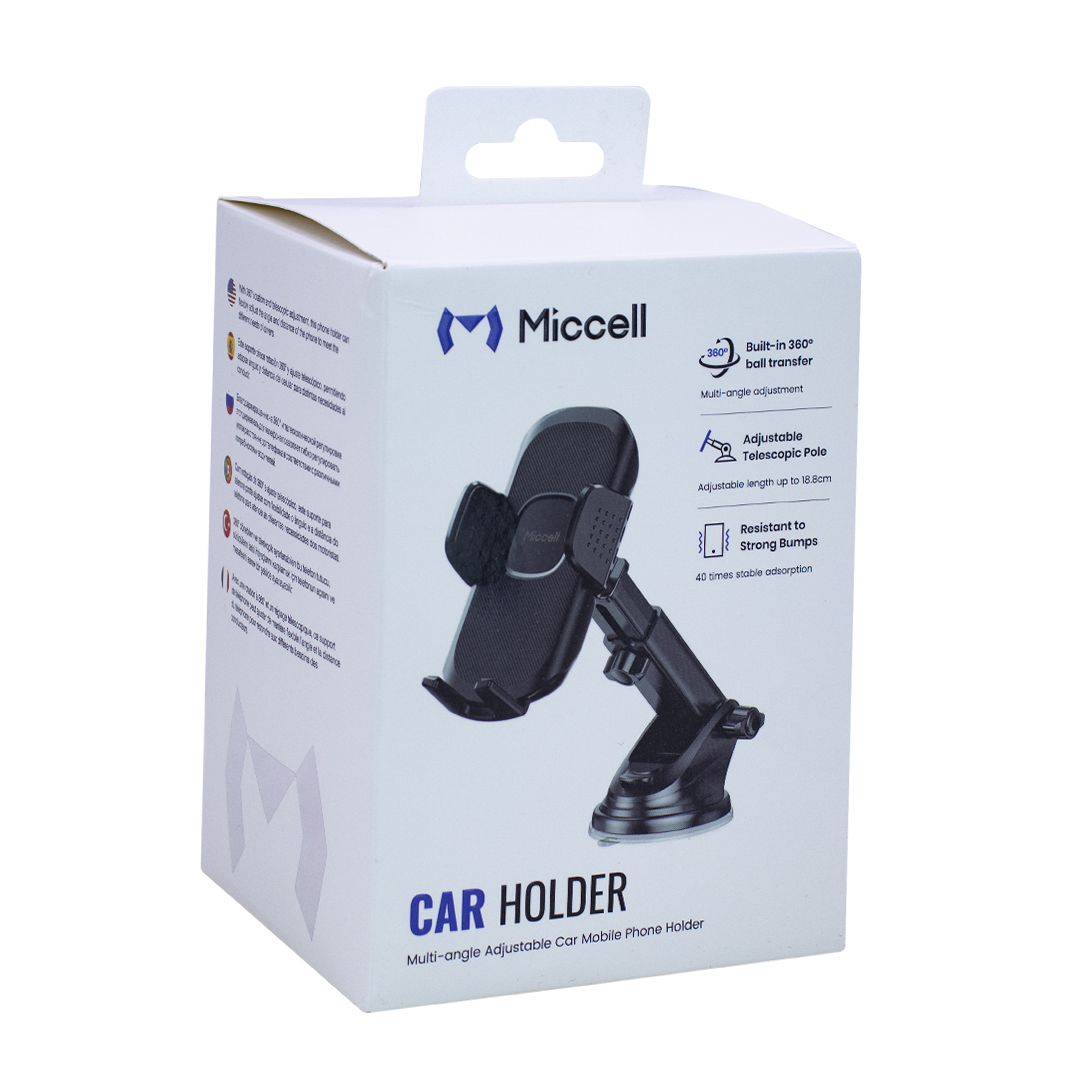 SOPORTE PARA CELULAR AUTO MICCELL CH27 VENTOSA 360° (JTMICC118) - Image 2