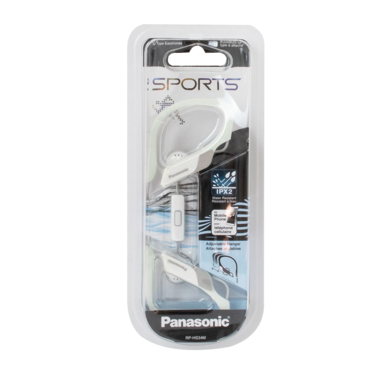 AURICULAR ON EAR SPORT PANASONIC RP-HS34MPP-W (JTPAN012) - Image 2