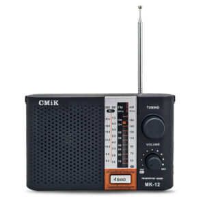 RADIO PORTATIL MK-12 AM FM SW A PILA Y 220V NEGRO (JTPAR273)