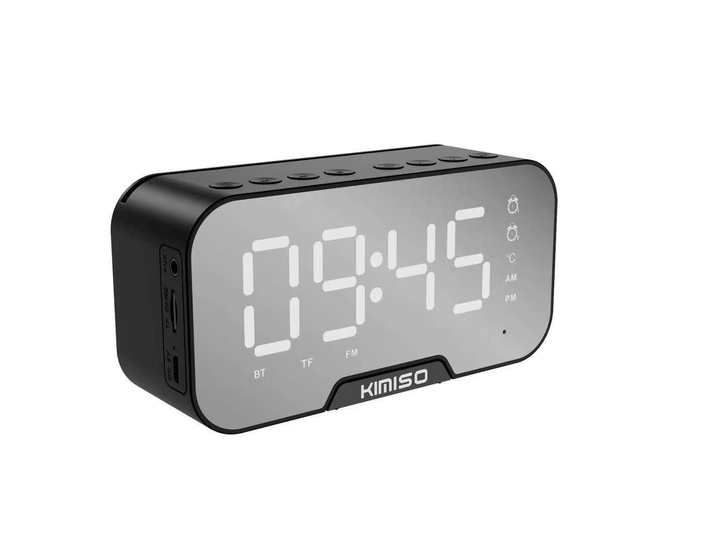 DESPERTADOR PARLANTE KIMISO K10 USB/BT RECTANGULAR (JTPAR651)