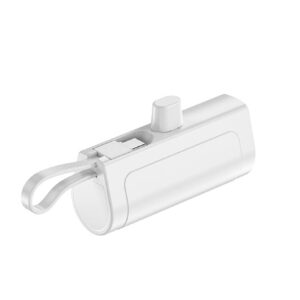 MINI POWER BANK BASE TIPO C 5000MAH BLANCO (JTPOW026BLANCO)