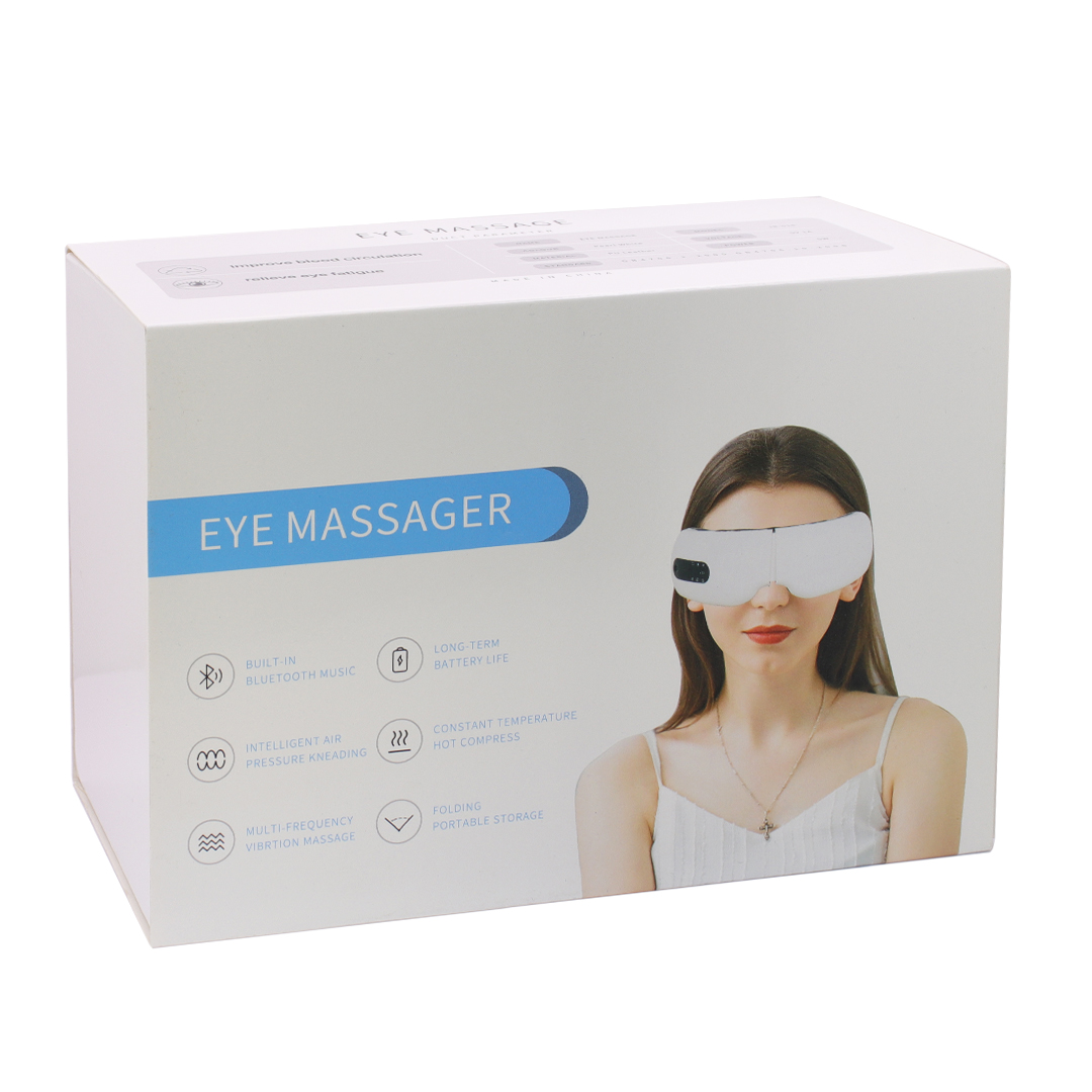MASAJEADOR DE OJOS RECARGABLE CON MUSICA BLUETOOTH BLANCO (JTSEEN310) - Image 4