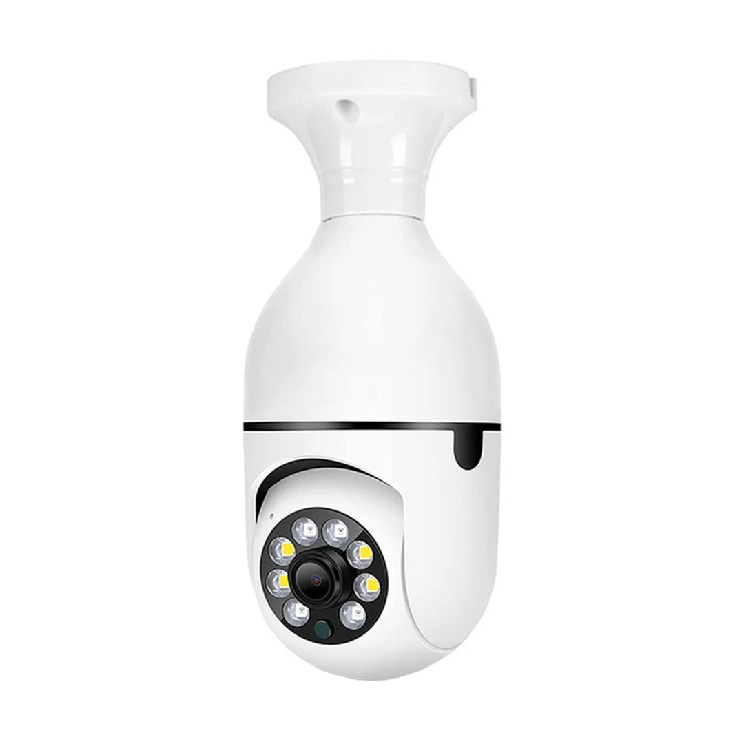 CAMARA DE SEGURIDAD LAMPARA FOCO WIFI E27 ROBOTICA 360° (JTSEGU041)