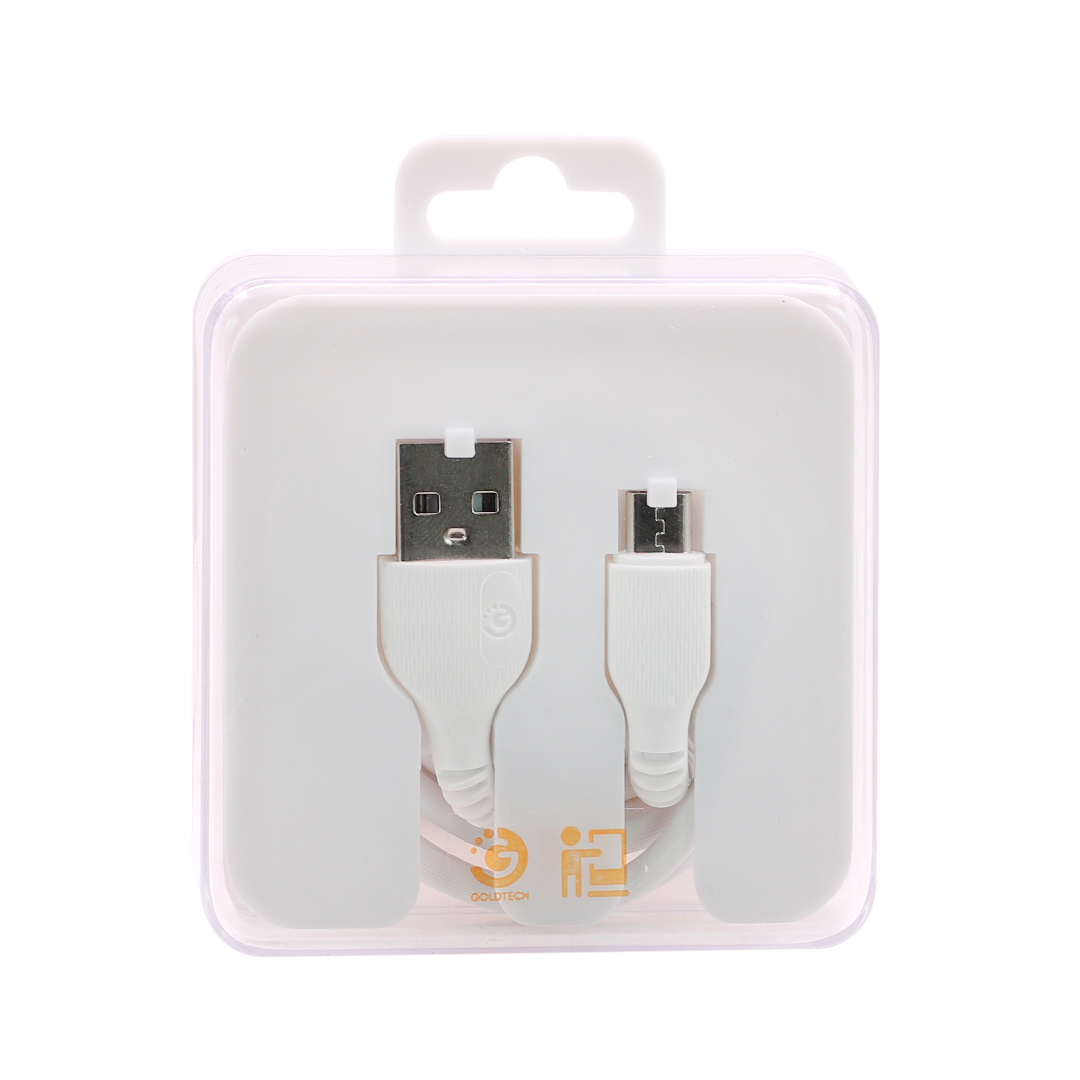 CABLE MICRO USB GOLDTECH 1M BLANCO (JTSTAND007)