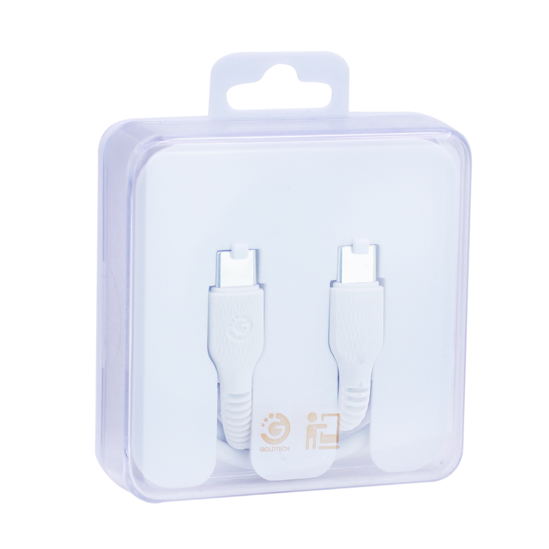 CABLE TIPO C A TIPO C GOLDTECH 1M BLANCO (JTSTAND017)