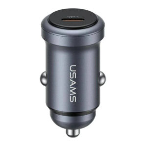 CARGADOR AUTO USAMS TIPO C 30W PD GRIS (JTUSAMS005)