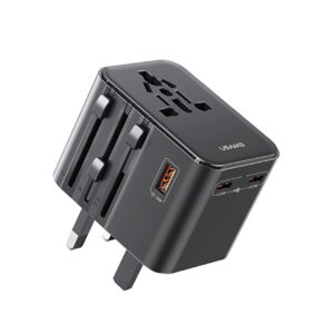 ADAPTADOR DE VIAJE USAMS USB + 2X TIPO C 17W (JTUSAMS006)