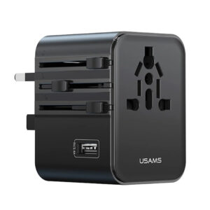 ADAPTADOR DE VIAJE USAMS USB + 2X TIPO C 17W (JTUSAMS006)