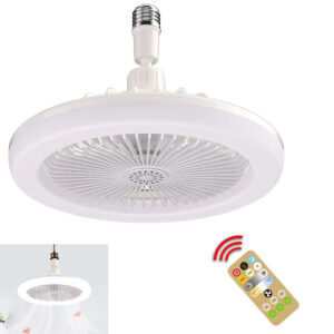 LAMPARA VENTILADOR DE TECHO E27 CON CONTROL REMOTO (JTVENT031)