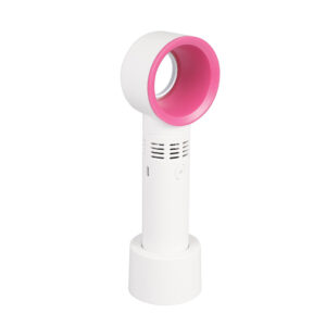 VENTILADOR PORTATIL SIN ASPAS RECARGABLE 3 VELOCIDADES BLANCO (JTVENT036)