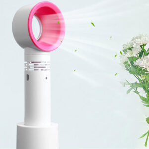 VENTILADOR PORTATIL SIN ASPAS RECARGABLE 3 VELOCIDADES BLANCO (JTVENT036)