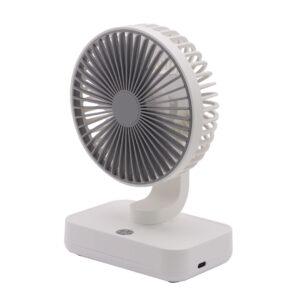 VENTILADOR DE ESCRITORIO RECARGABLE USB 3 VELOCIDADES BLANCO (JTVENT039)