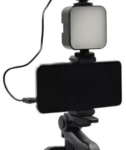 ESTABILIZADOR KIT DE GRABACION CON TRIPODE LUZ LED Y MICROFONO (JTACCEL357)