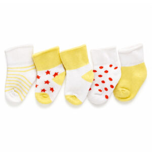 CALCETINES DE FELPA PARA BEBE PAQUETE X 5 (JTBABY041)