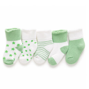 CALCETINES DE FELPA PARA BEBE PAQUETE X 5 (JTBABY041)