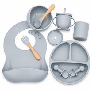 SET DE ALIMENTACION PARA BEBE GRIS (JTBABY124GRI)