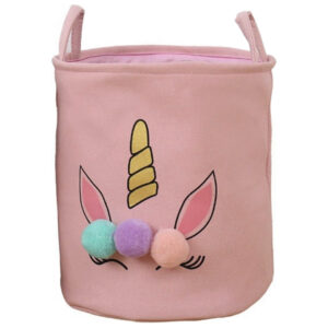 CANASTO CESTO ORGANIZADOR UNICORNIO POMPON (JTBABYPQ9064)