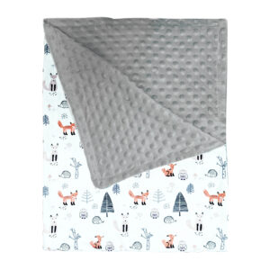 MANTA PARA BEBE 102 X 76CM ANIMALES DE BOSQUE (JTBABYQA2035)