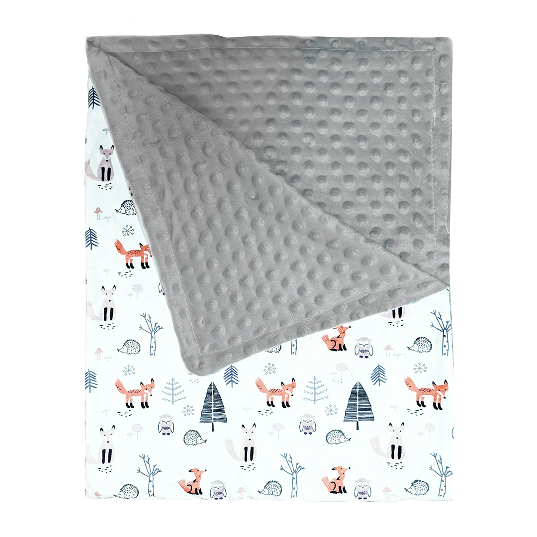 MANTA PARA BEBE 102 X 76CM ANIMALES DE BOSQUE (JTBABYQA2035)
