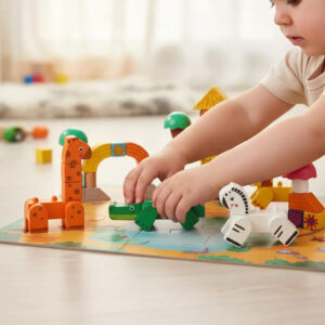JUEGO DE BLOQUES JUNGLA CON ENCASTRE (JTBABYQJ6026)