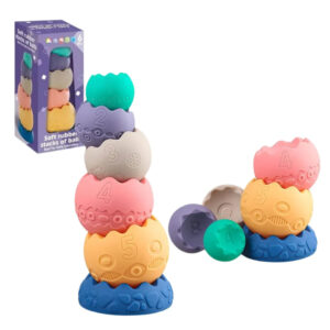 JUEGO BOLAS PARA APILAR DE SILICONA (JTBABYQJ6074)