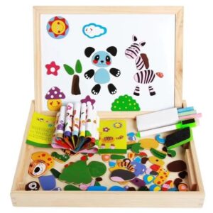 PIZARRA DIDACTICA MADERA INMANTADA CON ANIMALES (JTBABYQJ6077)
